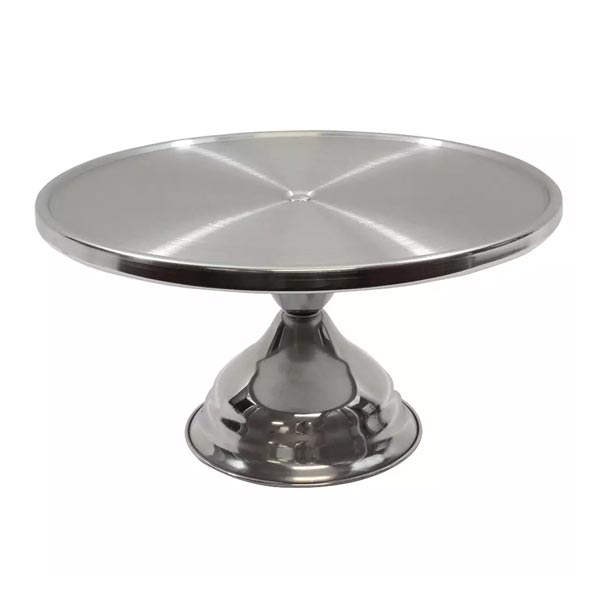 6-3/4" Stainless Steel Cake Stand, Assembled / Tablecraft