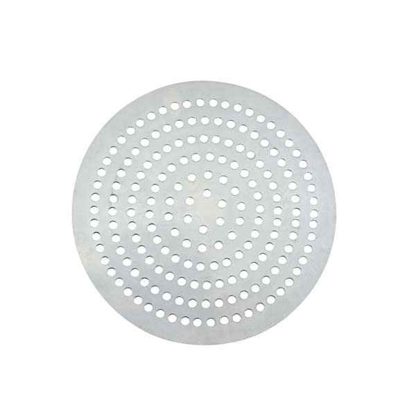 Aluminum Super Perforated Pizza Disk with Holes / Winco