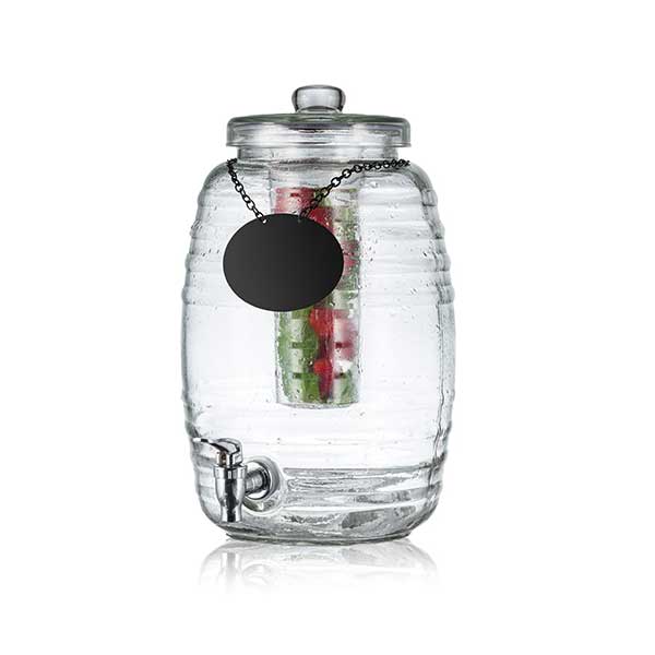 2.5 Gallon Beehive Glass Beverage Dispenser with Infuser / Tablecraft
