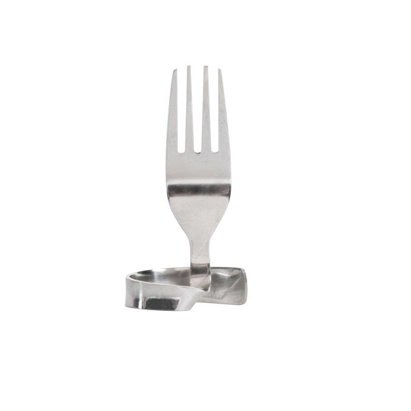 4" Fork Card Holder, Stainless Steel / Tablecraft