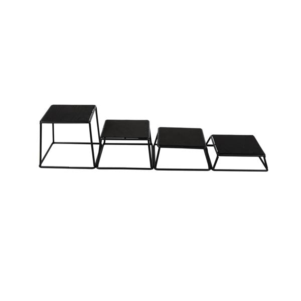 Square Set of Four Riser Set - 7" x 6" / Tablecraft