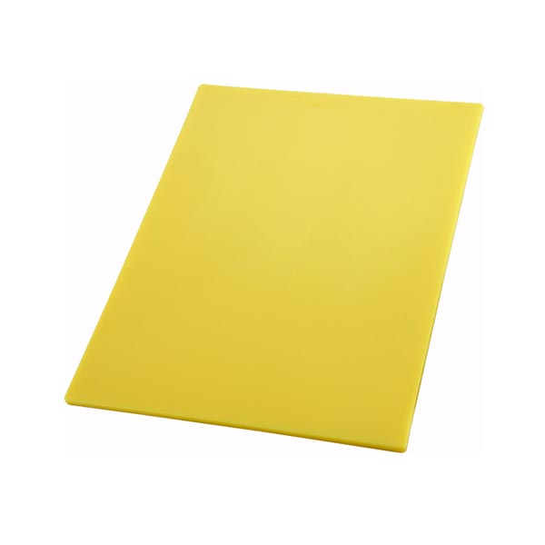 18" x 24" x 1/2" Yellow Cutting Board / Winco