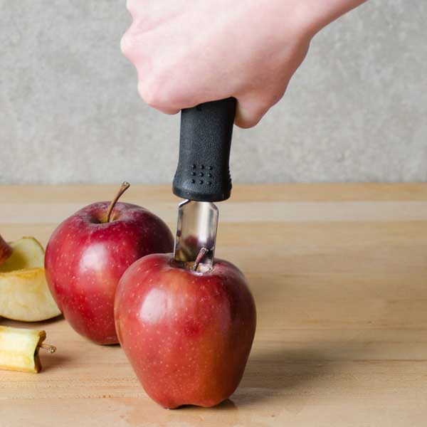 Stainless Steel Silver Firm Grip Ergonomic Apple Corer / Tablecraft