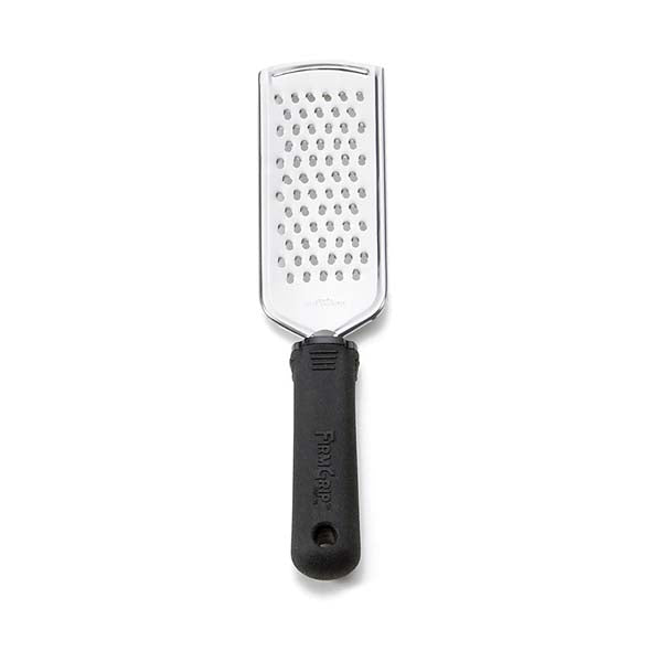 9 1/2" Stainless Steel Coarse Grater with Black FirmGrip Handle / Tablecraft