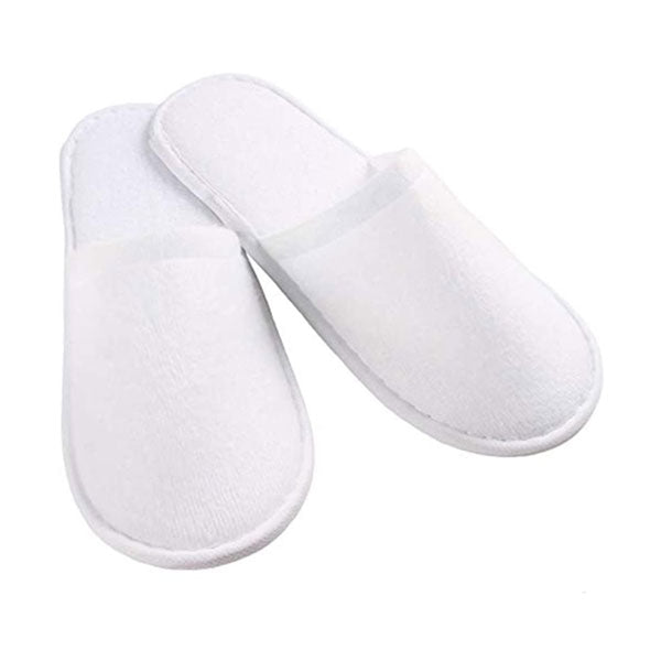 Hotel Slippers Open Toe PU Terry 29 cm Long , 5mm Sole / Eco Botanics (Case of 100)