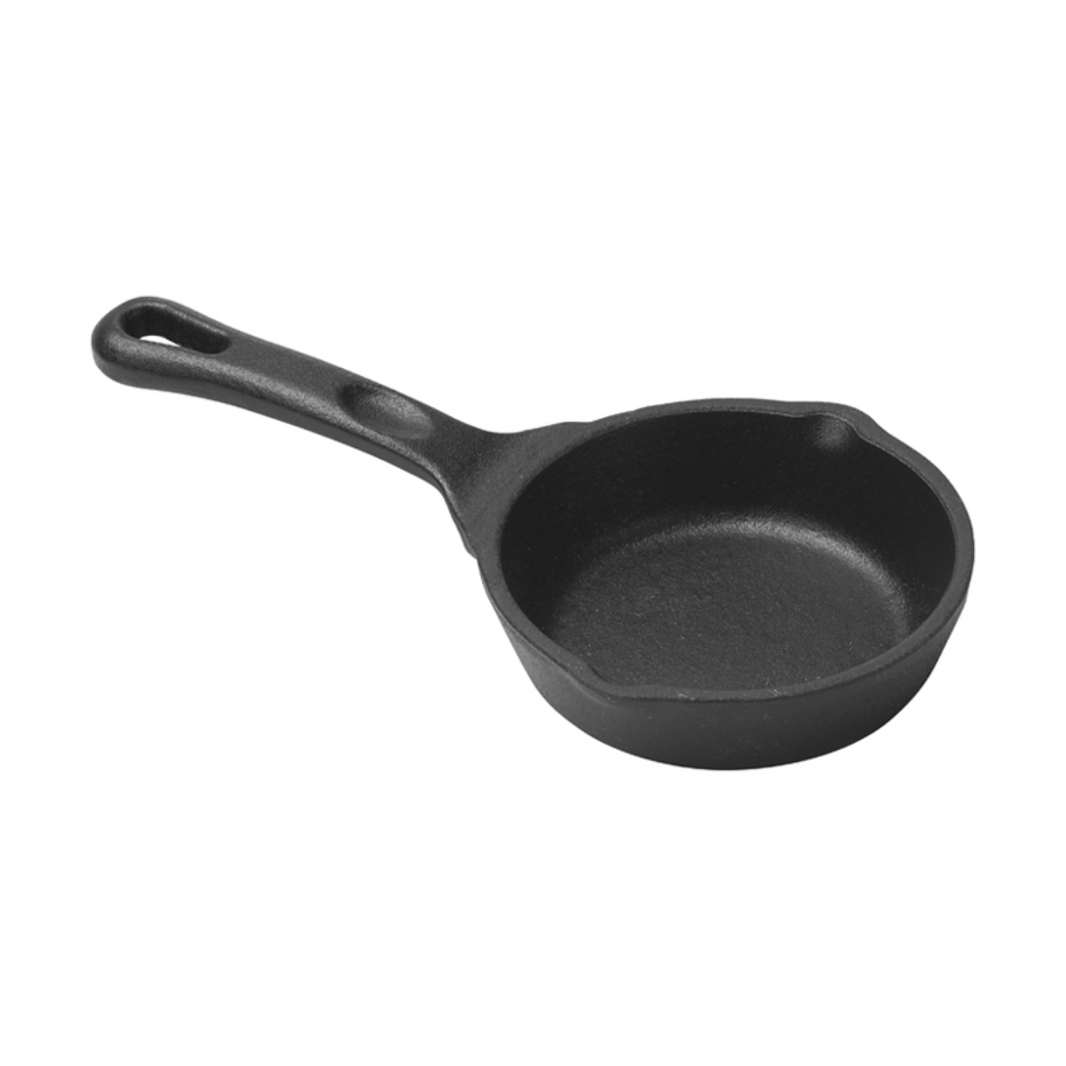 3 1/2″ Enamel Finish FireIron™ Mini Cast Iron Skillet - Winco