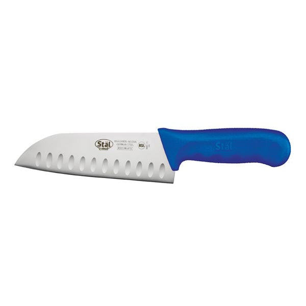 7" Santoku Knife with Blue Handle / Winco