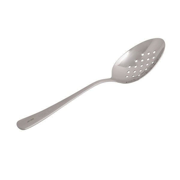 9" Stainless Steel Perforated Bowl Plating Spoon / Mercer