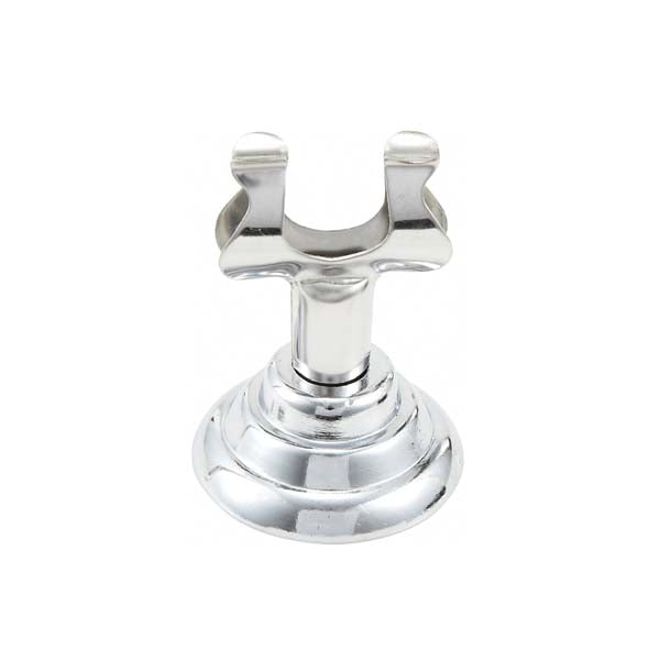 Stainless Steel 1 1/2" Harp Clip Menu Holder with Heavy Base / Winco