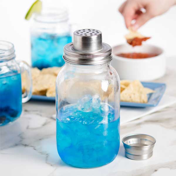 30 oz. Glass 3-Piece Mason Jar Cocktail Shaker / Tablecraft