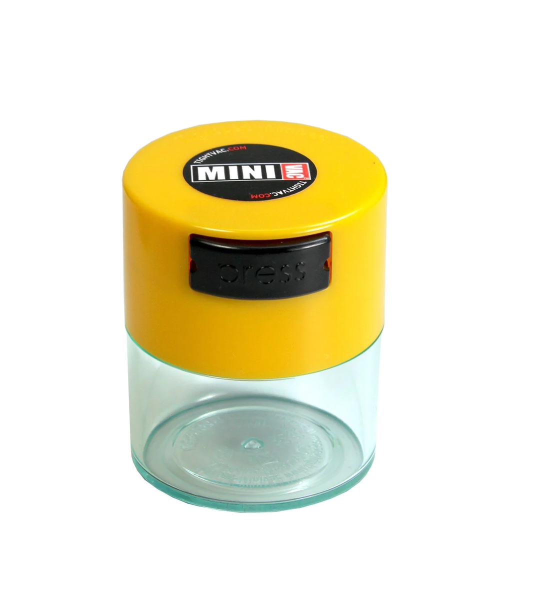 40 gm Yellow Cap Black Body Airtight Multi-Use Vacuum Seal Portable Storage Container - TightVac