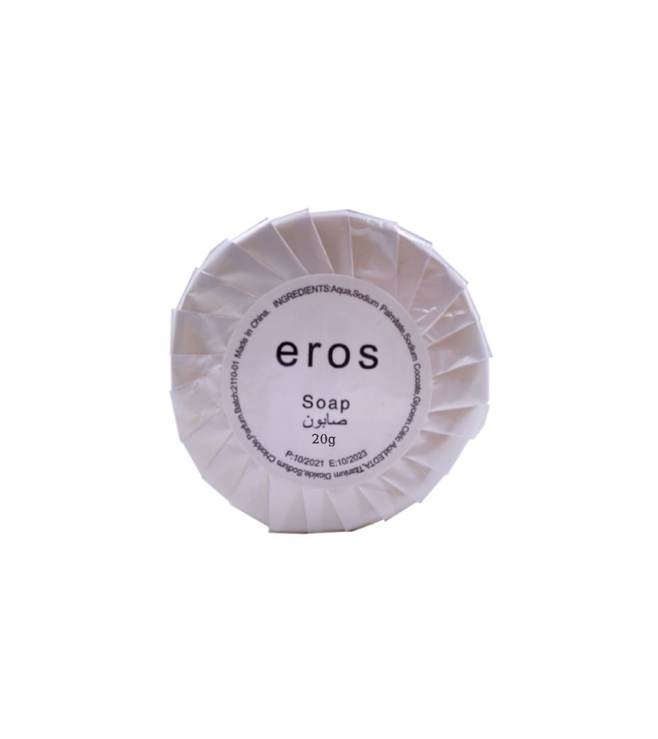 20 gm Hotel Round Mini Soap Bar - Eros (Case of 500)