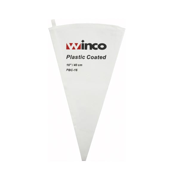 16" Plastic Lined Canvas Pastry Bag / Winco