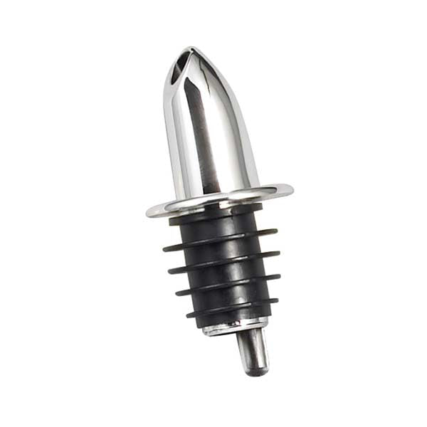 Chrome Plated Free Flow Pourer with No Collar / Winco