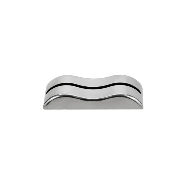 3 7/8" Stainless Steel Wavy Card Holder / Tablecraft