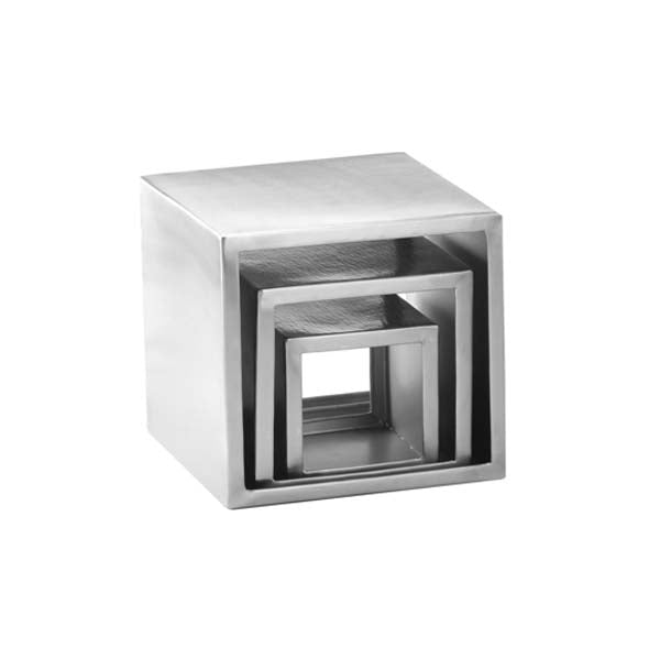 3 Piece Square Stainless Steel Riser / Tablecraft
