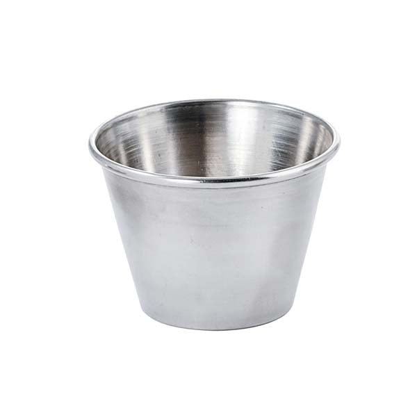 2.5 oz. Stainless Steel Round Sauce Cup - 12pcs / Ramekin / Winco