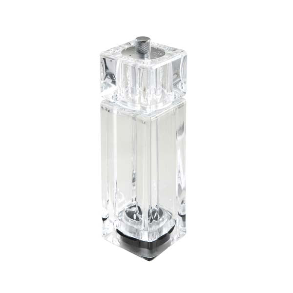 6" Clear Acrylic Pepper Mill/Salt Shaker / Winco