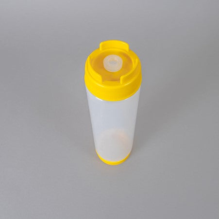Yellow FIFO Squeeze Sauce Dispenser Bottle With Lid / KNICER
