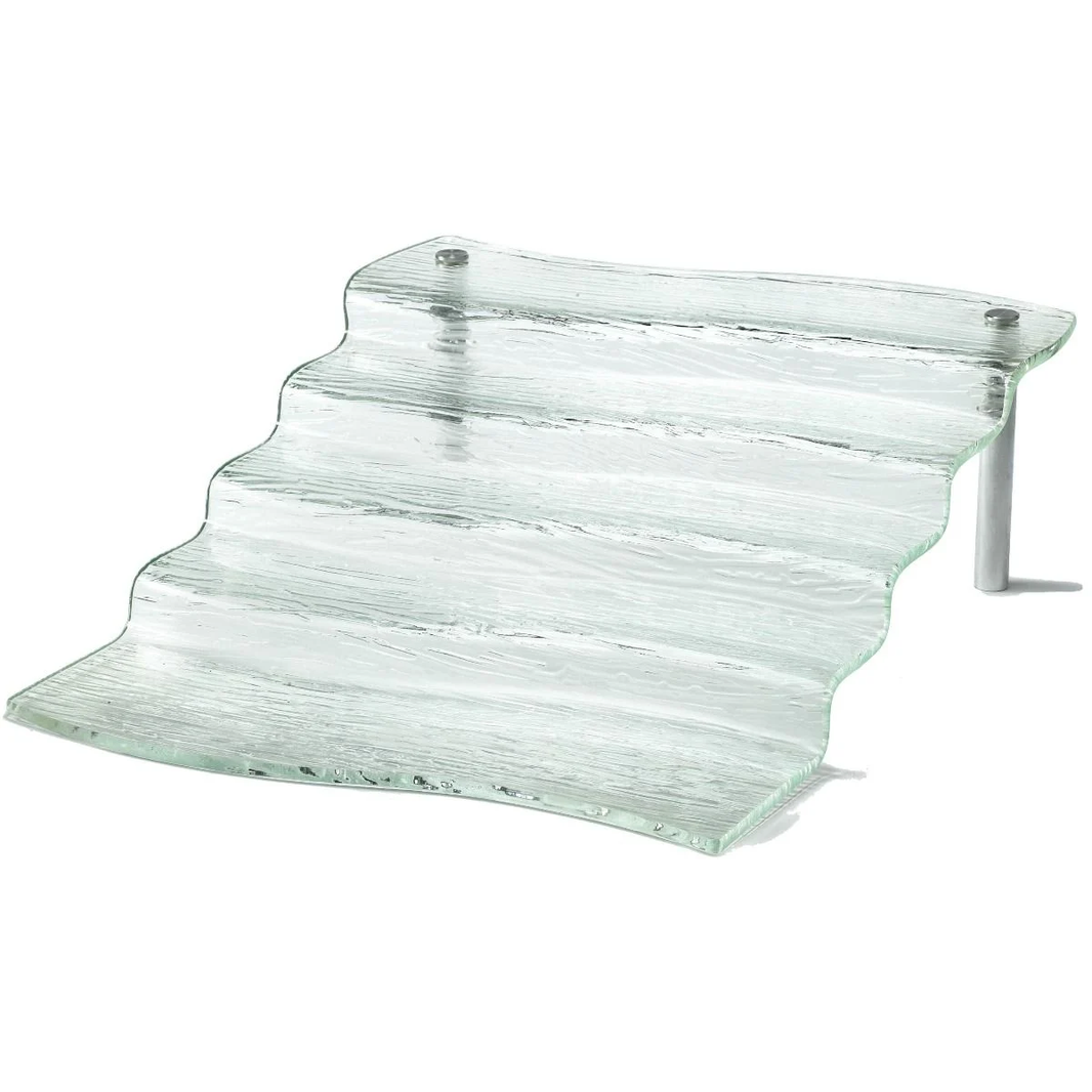 Cristal Collection 16 1/2" x 21" x 6 1/4" Acrylic 5 Step Waterfall / Tablecraft
